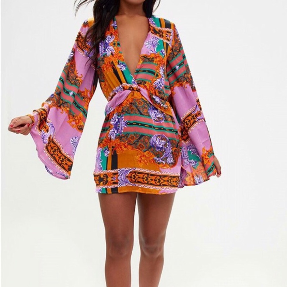 Pretty Little Thing Mini Scarf Print Dress
